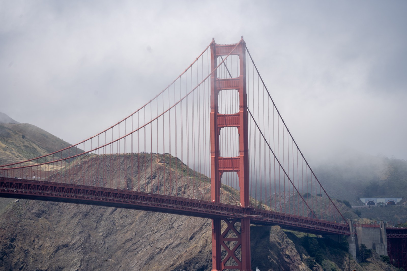 Golden Gate Bridge in fog